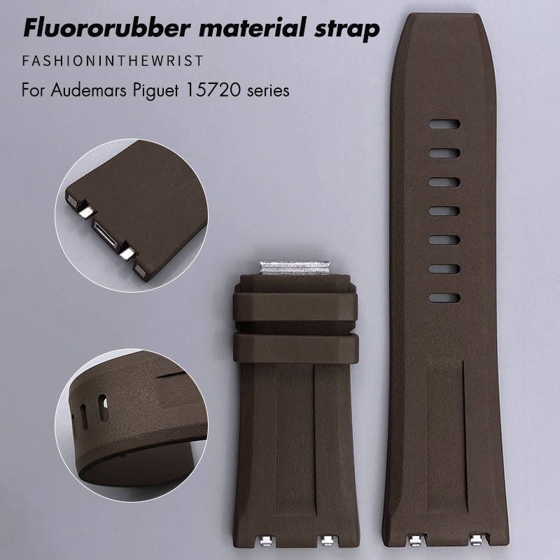 Audemars Piguet Watch Royal Oak Offshore - 28mmX24mm High Quality FKM Fluororubber Watchband