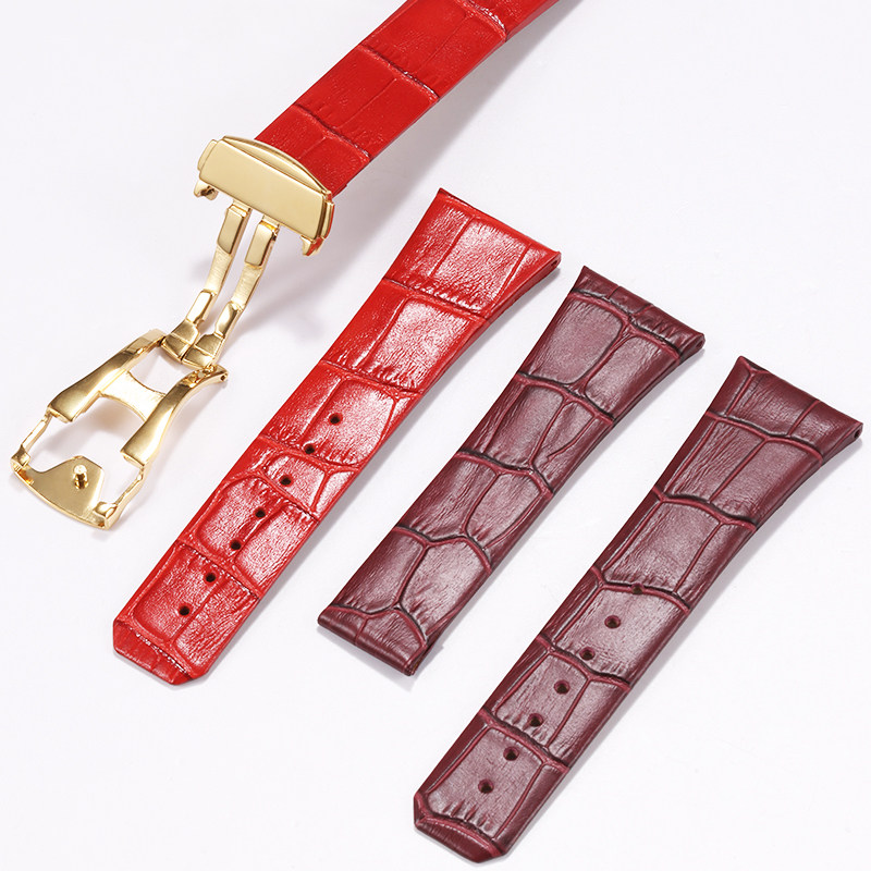 Curved leather watch strap wom - Omega Watch Constellation review and price