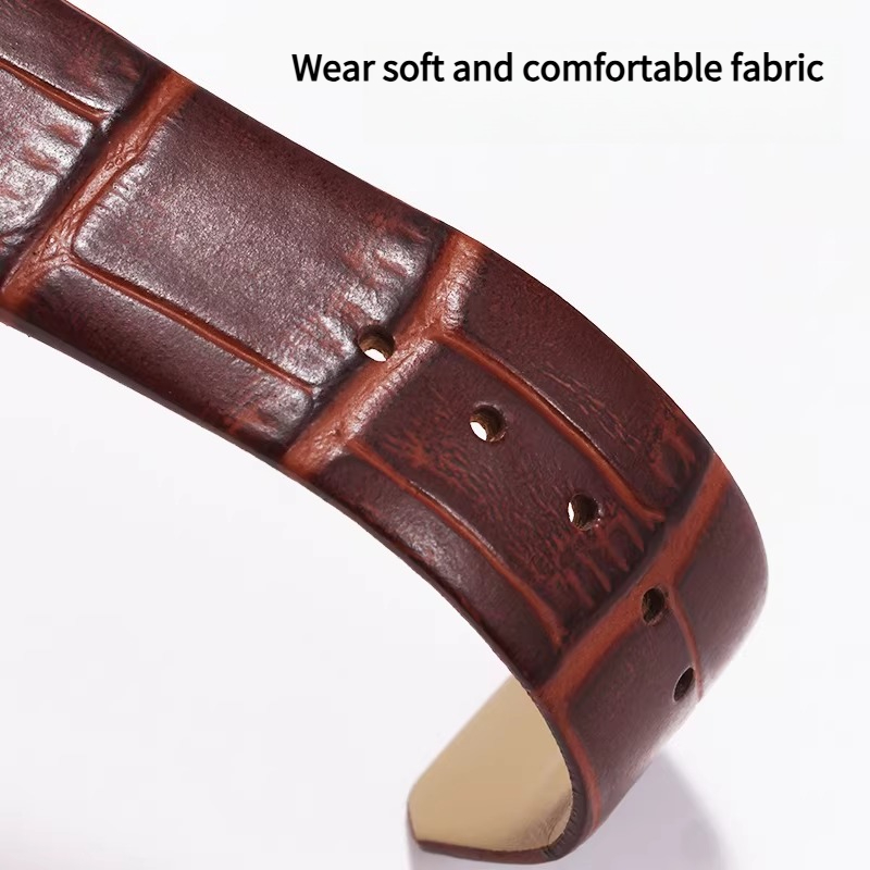 Curved leather watch strap wom - Omega Watch Constellation review and price