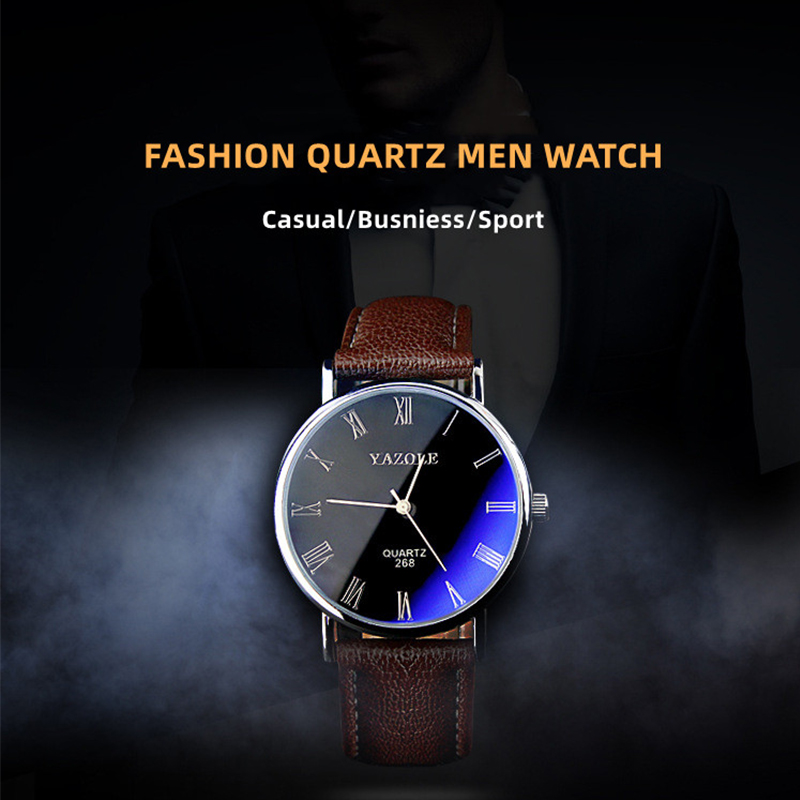 YAZOLE Minimalist Quartz Watch - Leather Watch Band Men review and price
