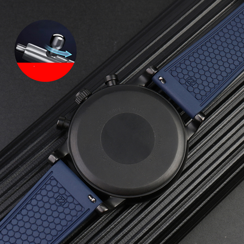 20mm 22mm fluororubber strap f - Silicone Watch Band 22Mm review and price
