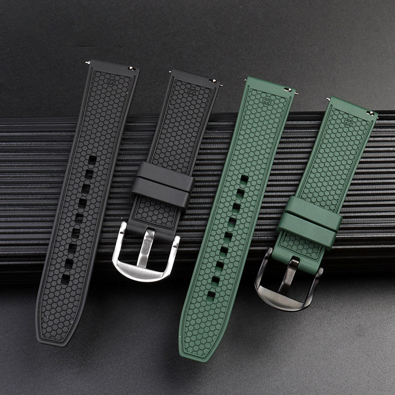 20mm 22mm fluororubber strap f - Silicone Watch Band 22Mm review and price