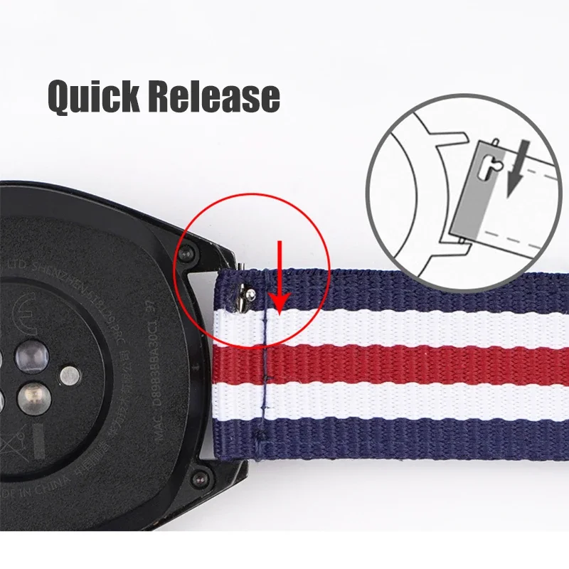 20mm 22mm Woven Nylon Strap fo - Canvas Strap Watch review and price