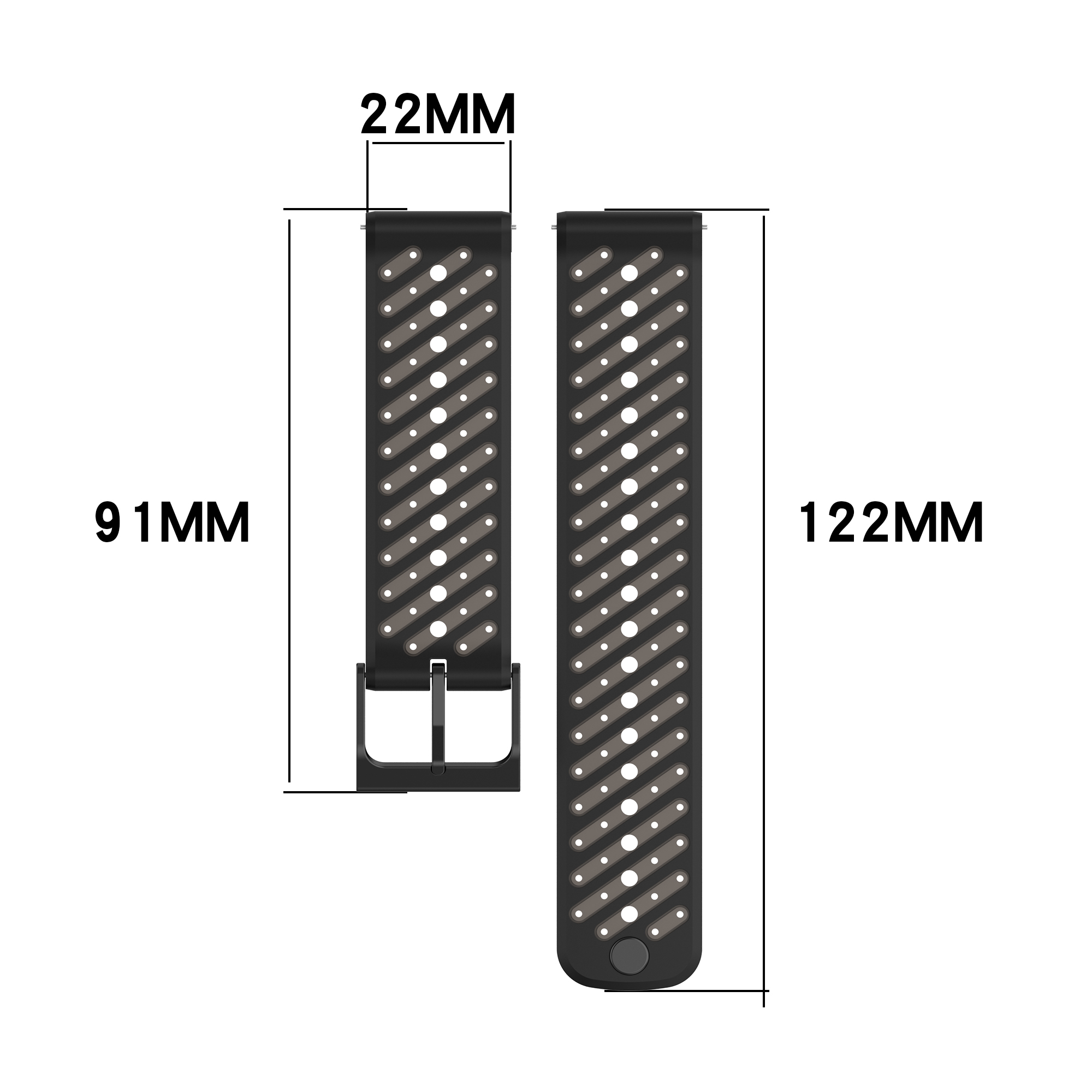Silicone Sports Band For Suunt - Silicone Watch Band 22Mm review and price