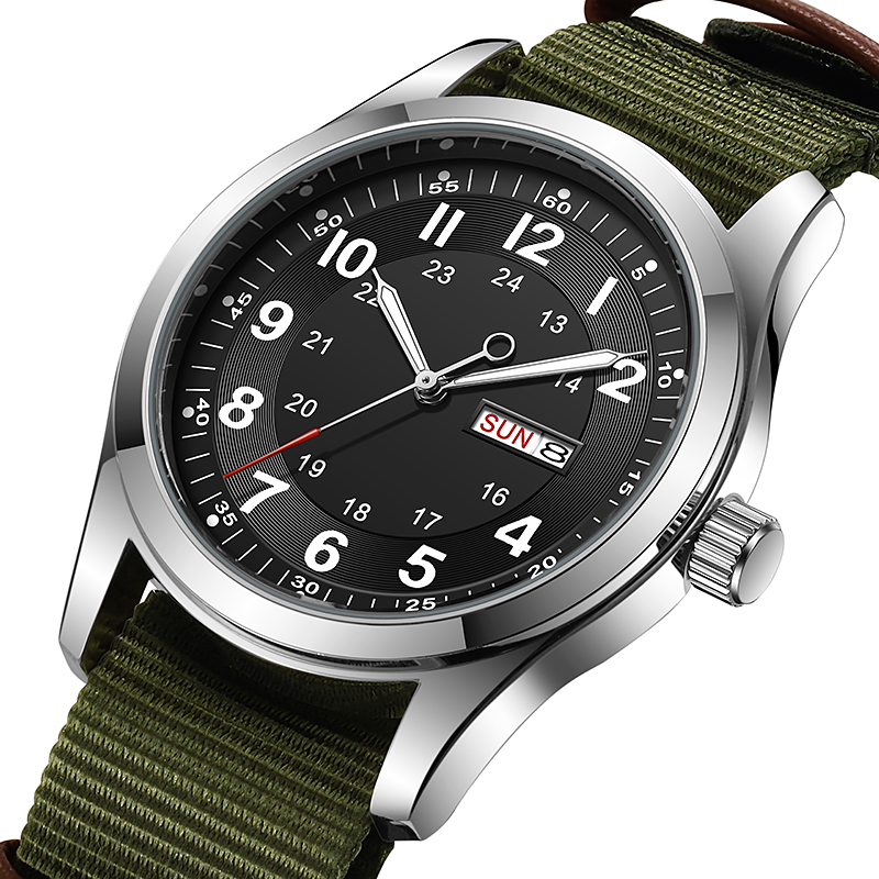 2026 Men's 42mm Watch Glow in  - Canvas Strap Watch review and price