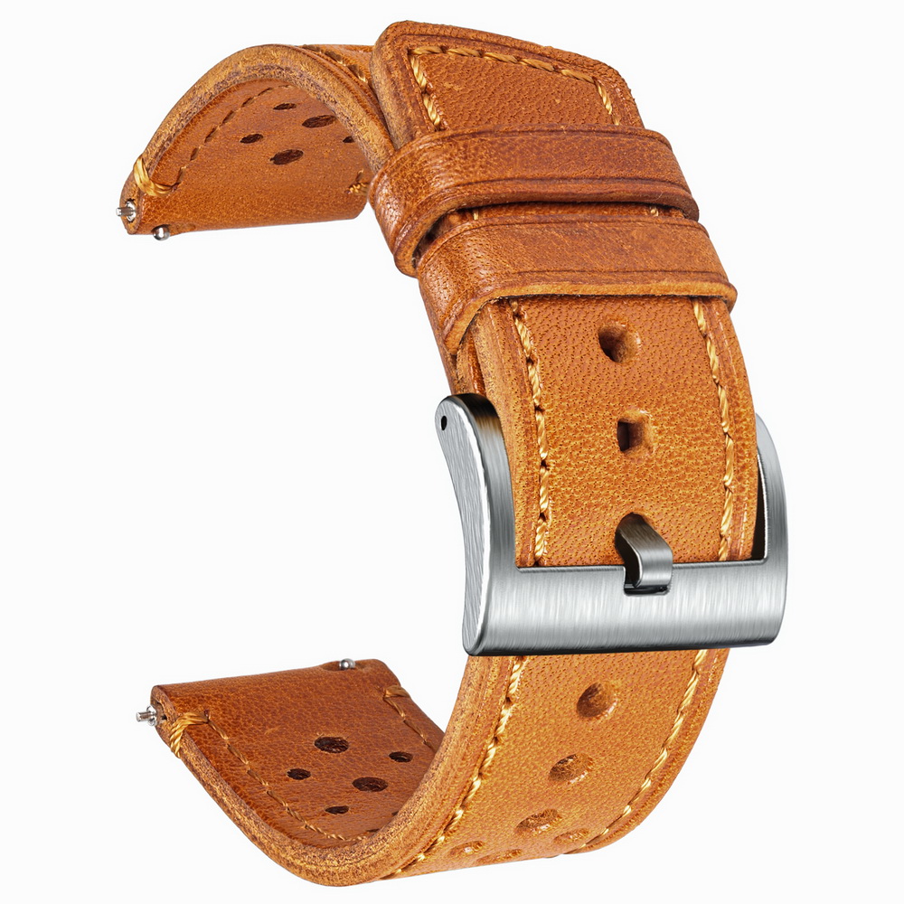 Hemsut Cowhide Watch Band Quic - Leather Strap Quick Release review and price