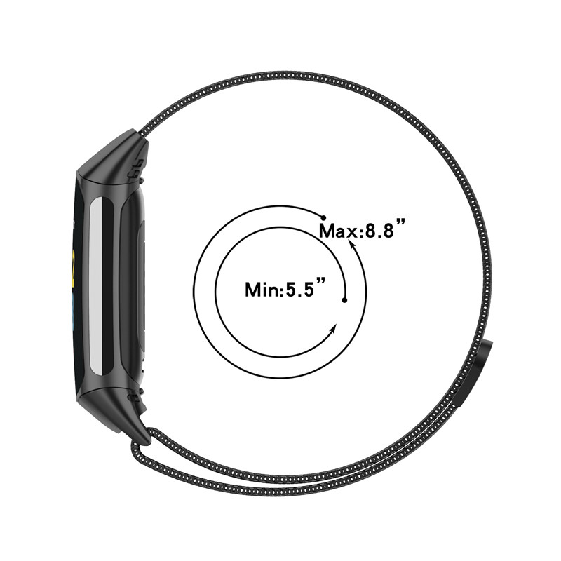 Metal Band For Fitbit Charge 5 - Milanese Loop Magnetic review and price